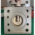 Square plate butterfly valve for transformer pipeline